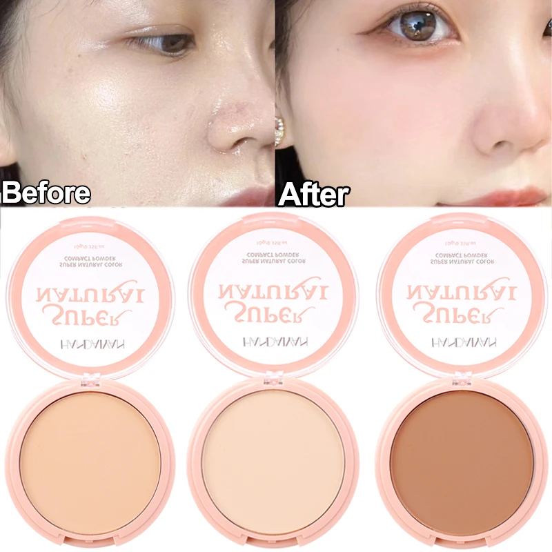 24 Hours Whitening Setting Powder Palette Makeup Ultra-matte Oil-control Long-lasting Brighten Concealer Press Powder Cosmetics