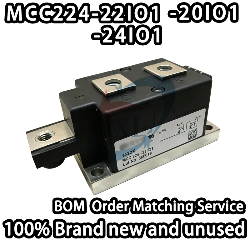 Original Factory Stock! MCC224-22IO1-20IO1-24IO1 Dual Co-Directional Series Thyristor SCR High-Voltage Power Module IGBT Module
