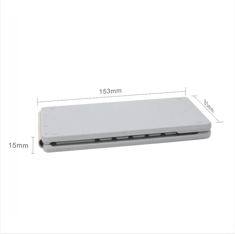 Teclado inalámbrico Portátil con Bluetooth, miniteclado plegable ultrafino con panel táctil, tableta para teléfono móvil Samsung y Huawei