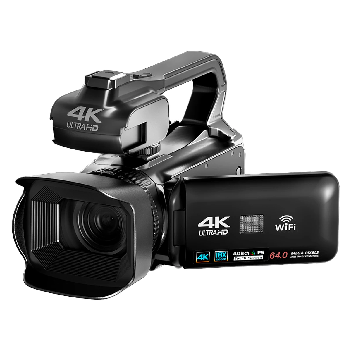 2026unique Hot Sale 4K Video Camera DV Camcorder 4.0'' Touch Screen 18X Digital Zoom Support Wifi Webcam Vlogging Camera for You