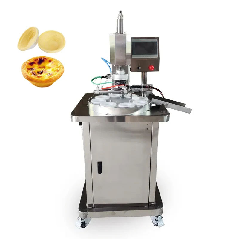 Factory Price Automatic Egg Tarts Pie Shell Crust Forming Press Machine Tartlet Mould Machine