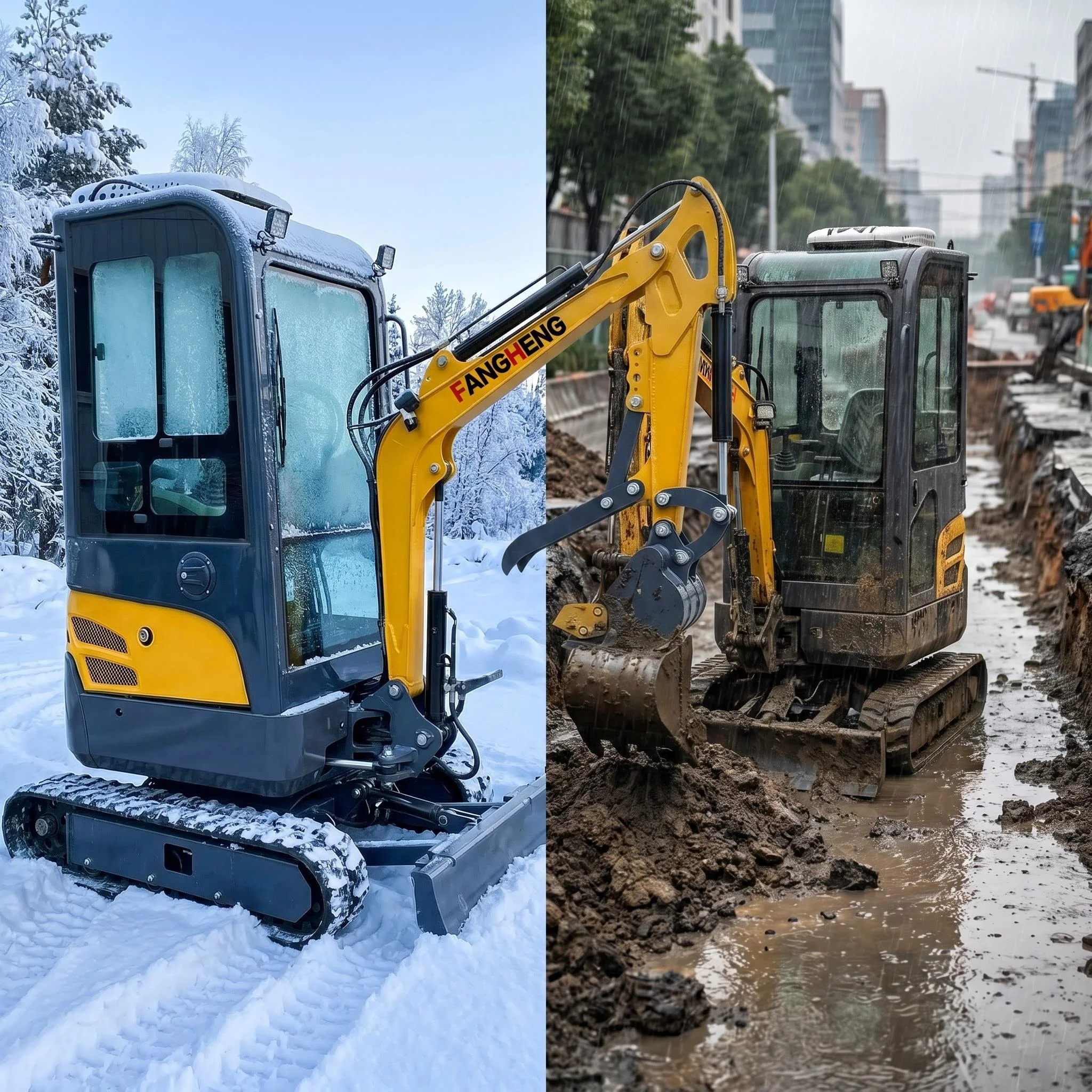 Customized Excavator 3.5 Ton EPA Euro 5 Kubota Engine Crawler Digger Farm 1 Ton 2 Ton Home Mini Excavator Machine
