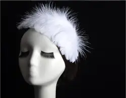 Swan Lake Ballet Headpiece Crown White Feather Headwear Headdress Stage Performance