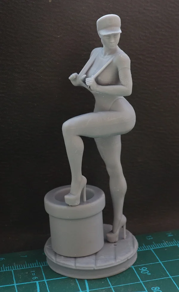 1/24 75mm 1/18 100mm Resin Model Kits Game Girl Figurine Unpainted No Color RW-950