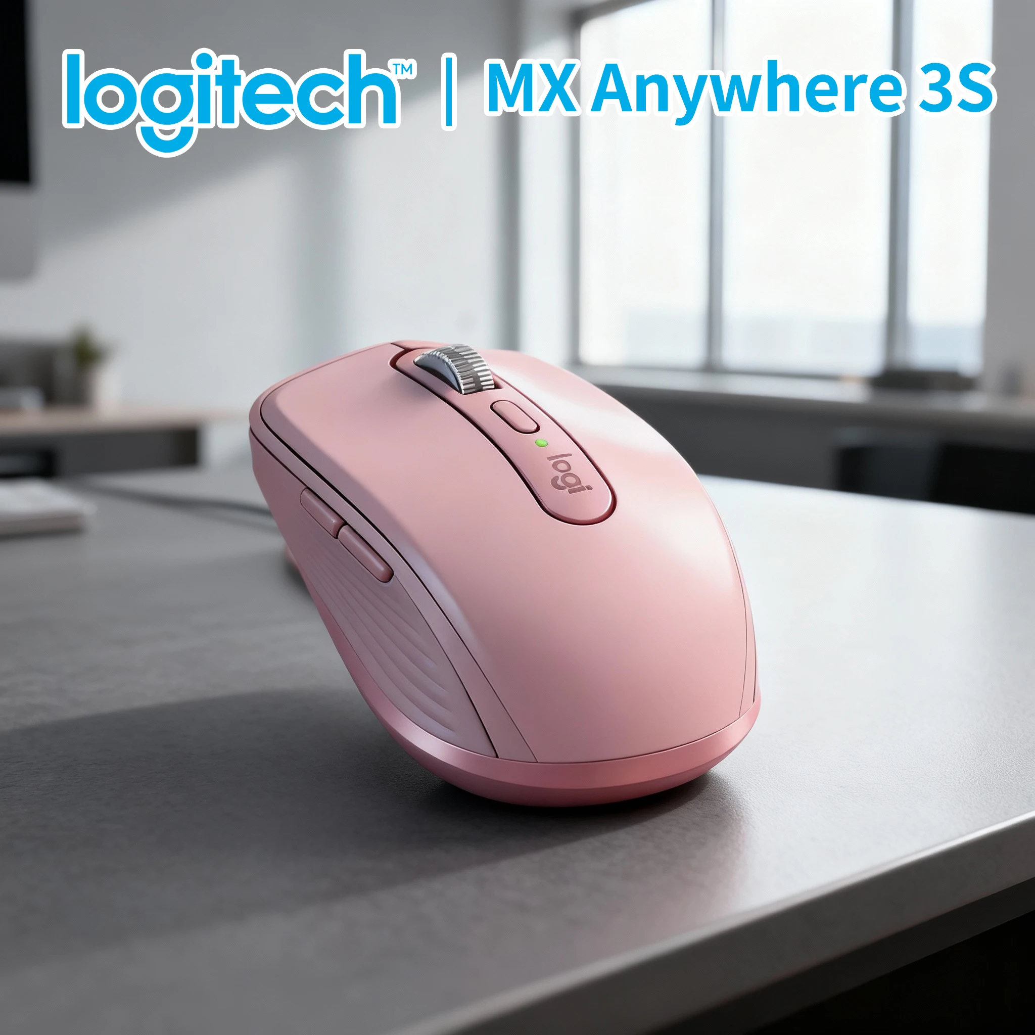 

Компактная мышь Logitech MX Anywhere 3S, эргономичный дизайн, перезаряжаемая, с быстрым прокруткой для портативных ПК Mac