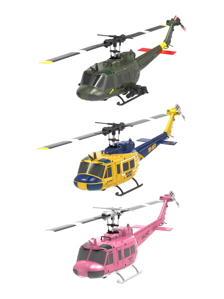 Hélicoptère RC ERA RC C032 1:48 hélicoptère Huey UH-1 gyroscope 6 axes 6CH avion sans balais 3D
