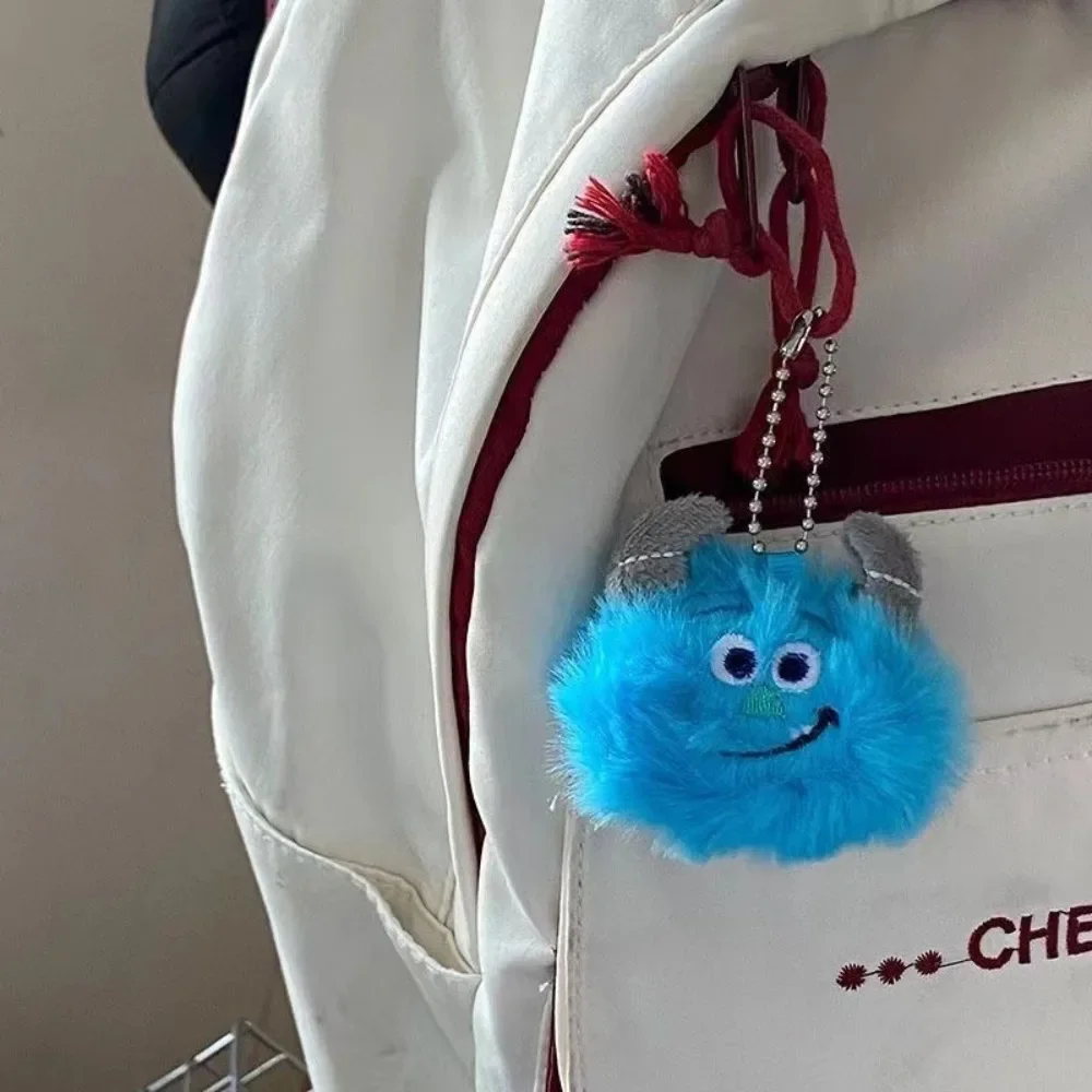 Anime Kawaii Disney Monsters University Mike Sullivan Plush Ornament Creative Bag Pendant Keychain Couple Fun Gift Plush Pendant