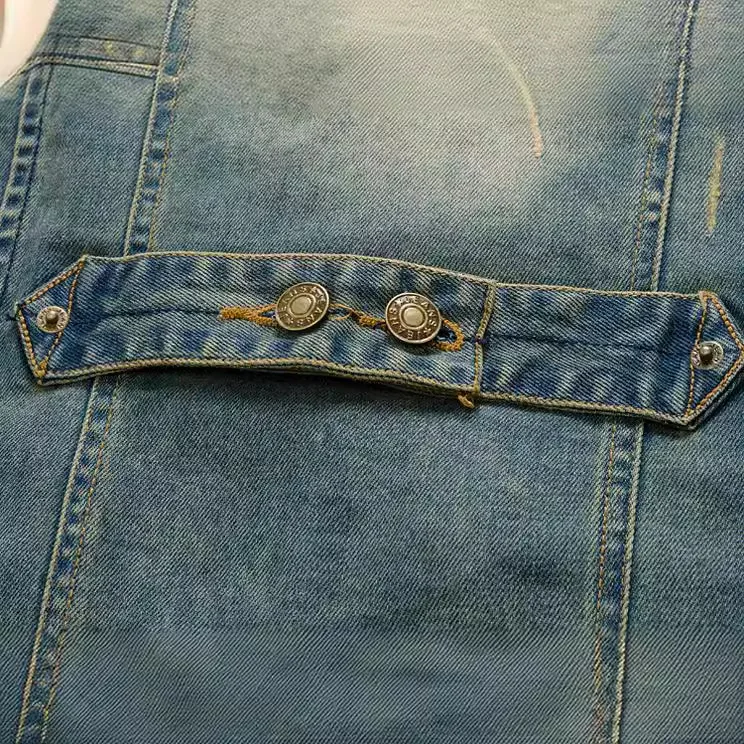 Spring Autumn New Fashion Men' - Men'S Fashion Vest With Jeans บทวิจารณ์และราคา