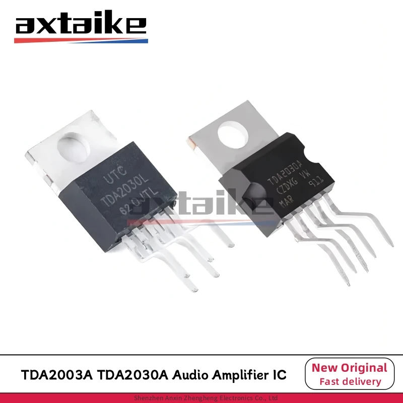 10PCS TDA2003A TDA2030A TO-220-5 TDA2003L TDA2030L TDA2003 TDA2030 DIP 10W 14W Car Radio HI-FI Audio Amplifier IC Speaker Chip