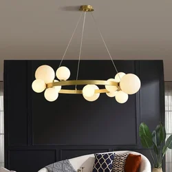 Simple Chandeliers Indoor Lightig for Living Room Dining Room Bedroom Hanging Lamp Cord Adjustable Creative Home Decoration