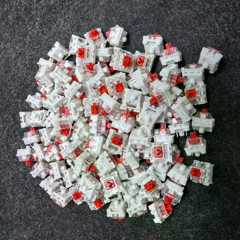 Hot Swappable Mechanical Keyboard Switch Dust-Proof Blue Red Brown Switches For DIY Keyboard With Key Cap Puller 500pcs