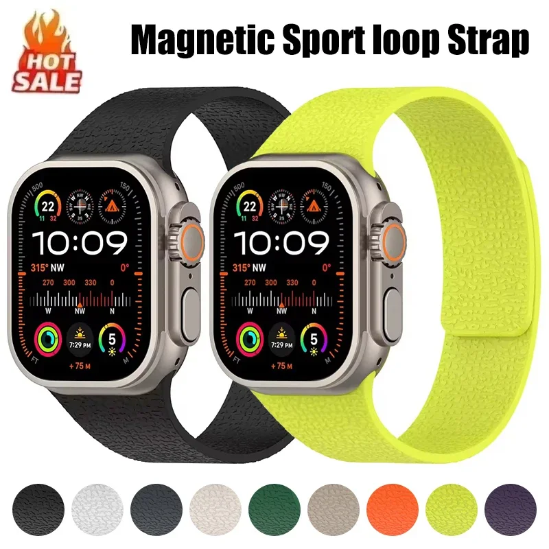 

Поп-ремешок для Apple Watch Band 45 мм 46 мм 44 мм 49 мм 40 41 42 мм Магнитная спортивная петля Correa Браслет IWatch Series 10 SE 9 8 7 6 Ul
