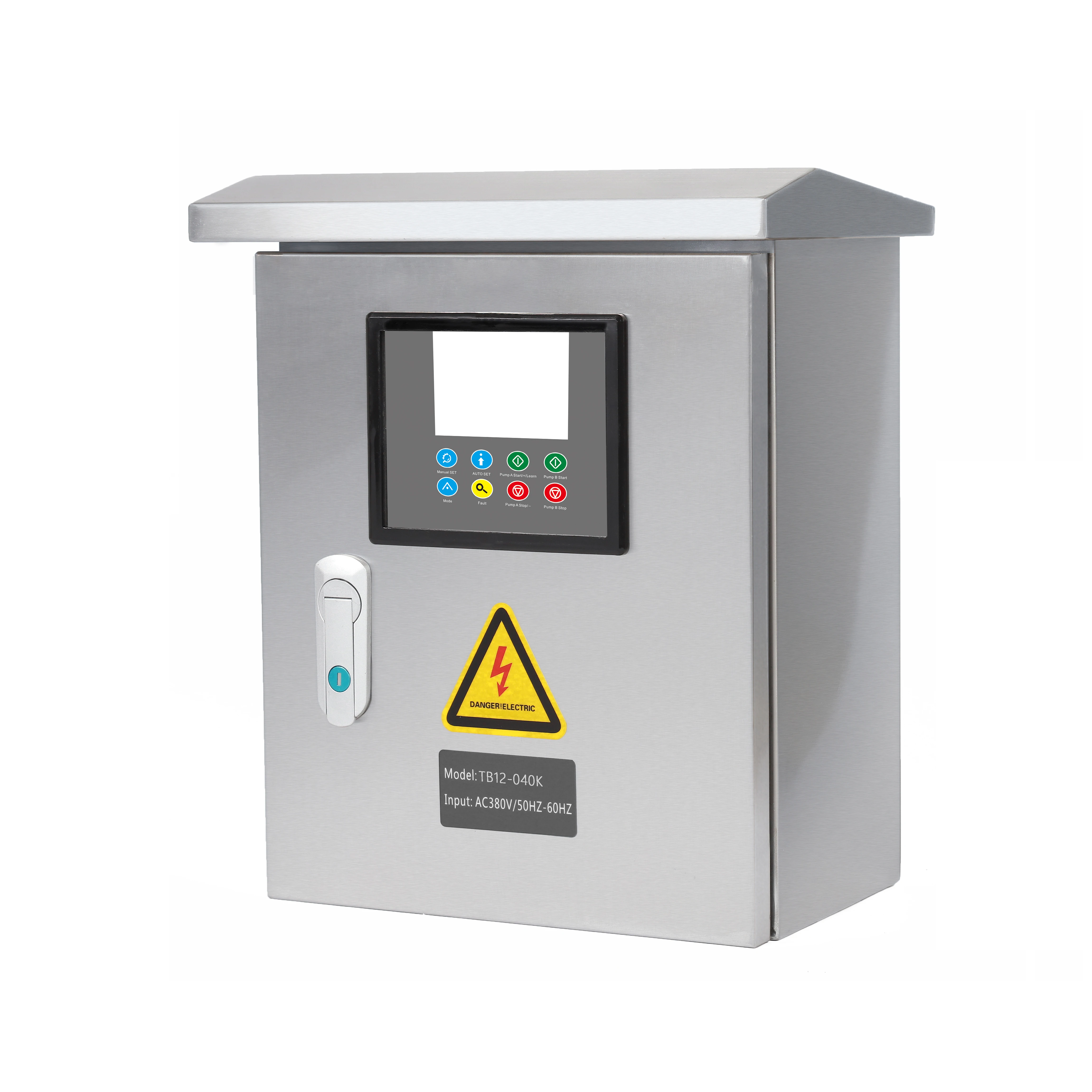 

Промышленный контроллер уровня воды из нержавеющей стали для наружного применения, 0.37-4 кВт, 380В, TB12-040K