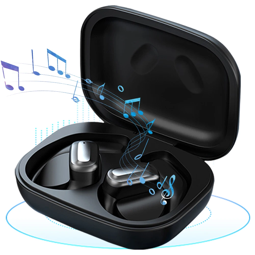 XP2 Earphone Intelligent Touch Color Screen Wireless Headphones Open Ear Earbuds Sports Earphone Bone Conduction OWS Headphone