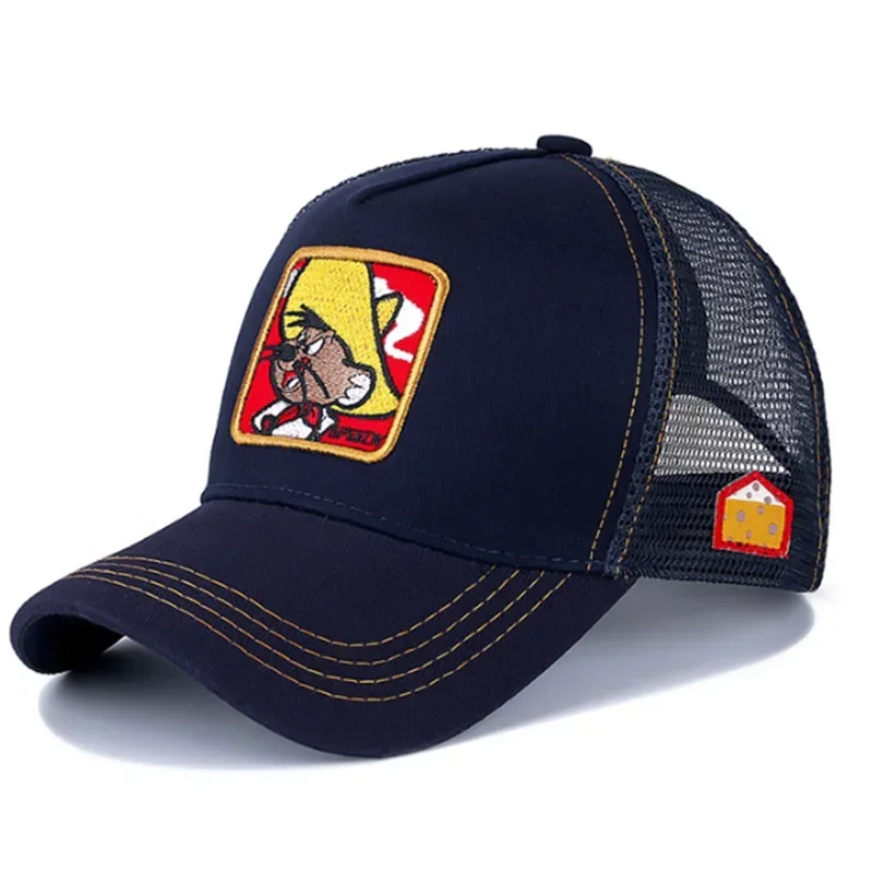 Heißer Verkauf Unisex Anime Cartoon Kappe Hohe Qualität Patch Ziehen Baseball Kappe Männer Trucker Hut