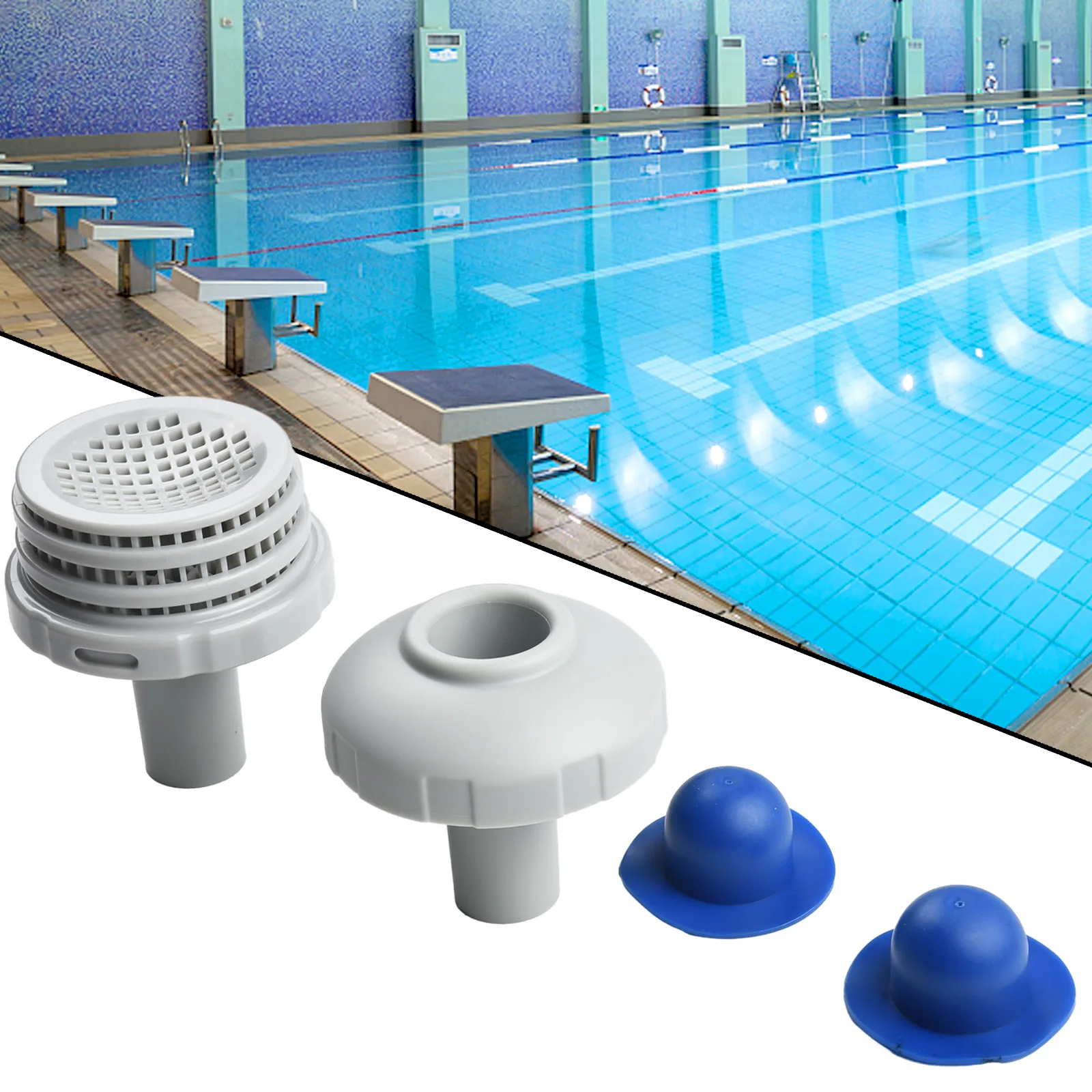 For INTEX Pools 32mm Inlet Outlet Replacement Kit Includes 1.25 Inch Fitting 12365 11070 11072 12364 and 10127 Parts