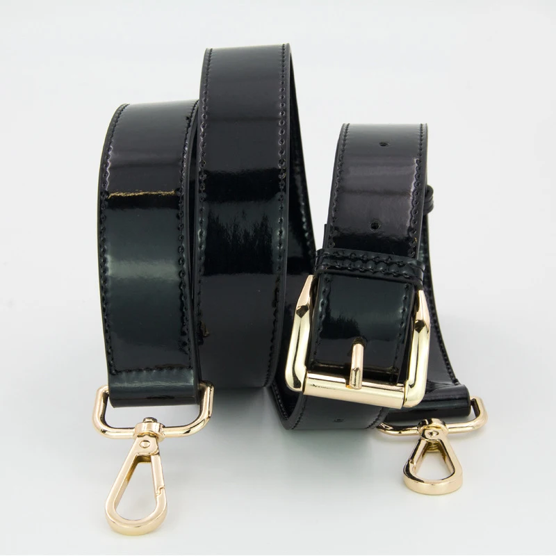 130cm Black Leather Shoulder Bag Strap DIY Handbag Handle Women Girls Handbags Buckle Belts Strap Bag Accessories