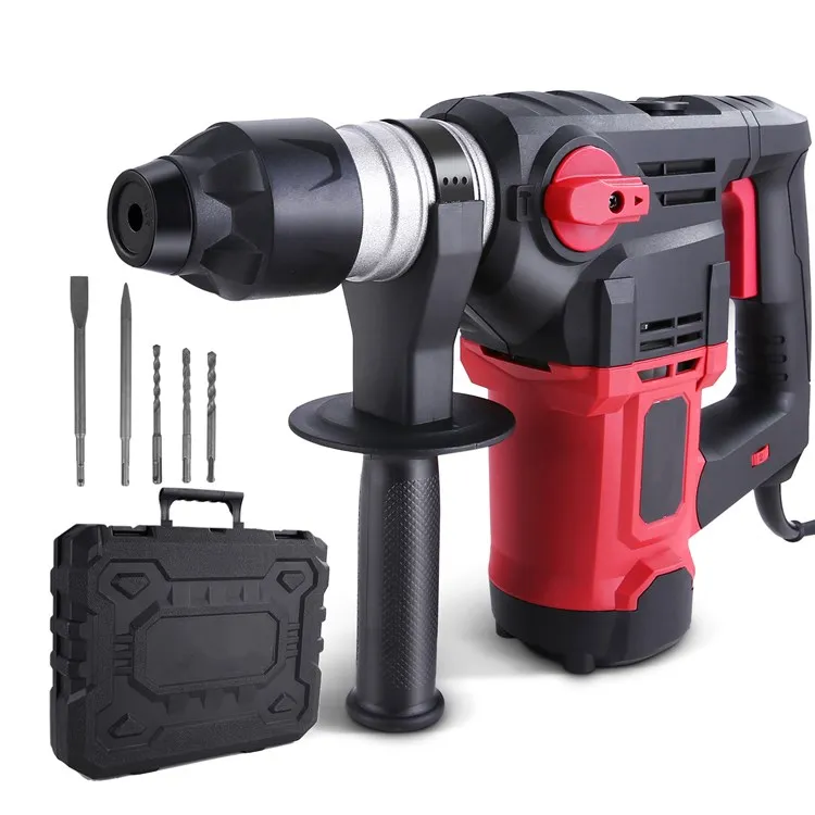 

Meterk 1500w 880rpm BMC+5PC DRILL Rotary Impact HAMMER DRILL