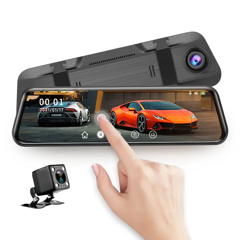 AD813 Dash Car Cameras Auto Video Recording Camera Car Recorder 1080P Rearview Mirror Dash Cam