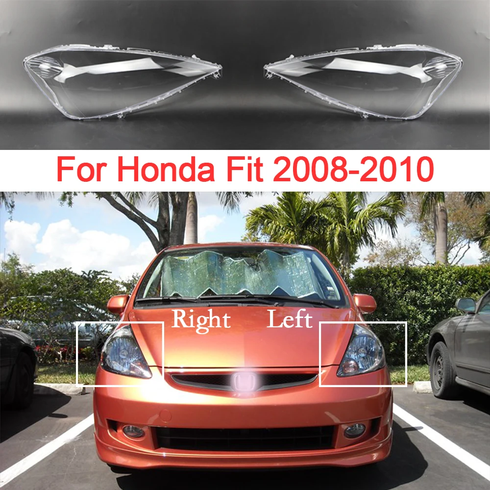 Szkło reflektorów samochodowych do Honda Fit 2008 2009 2010 wymiana soczewki pleksi reflektor przezroczysta powłoka pokrywa akcesoria samochodowe