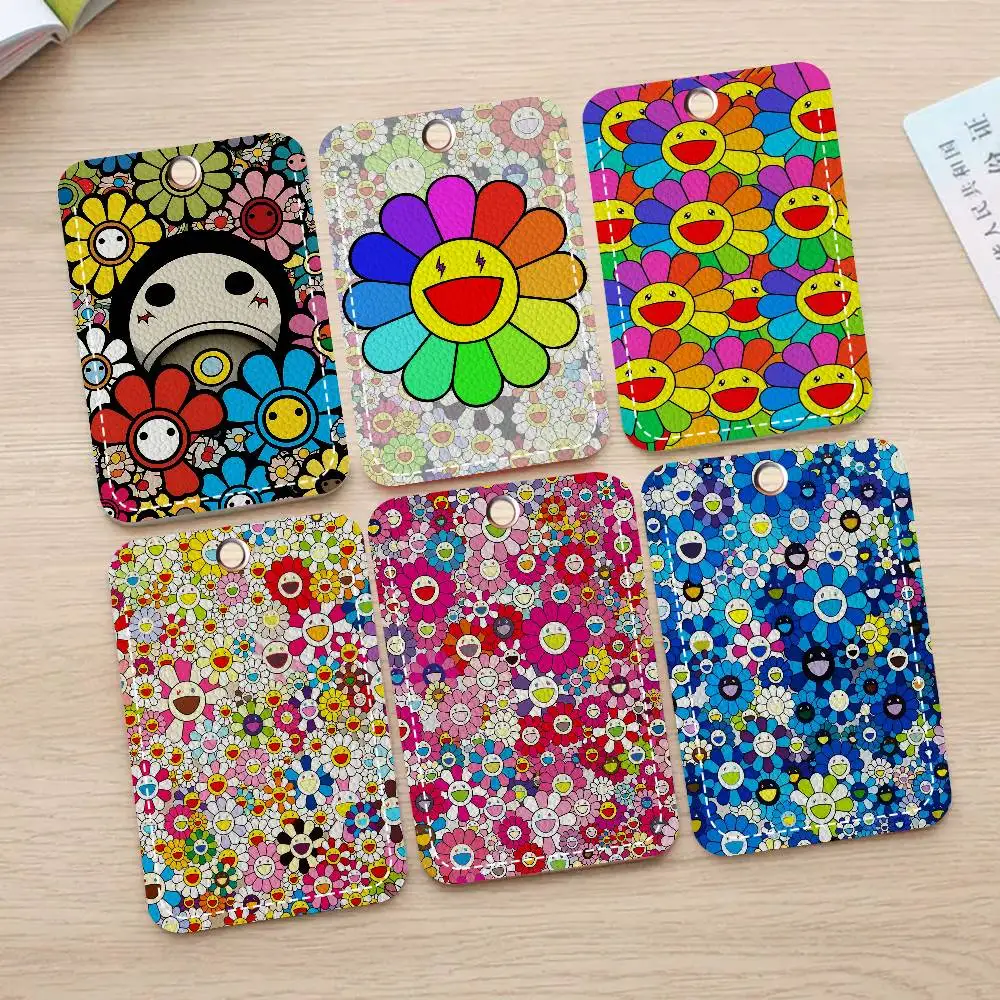 

Милые цветы T-Takashi M-Murakami, 1 шт., INS, креативный мультяшный студенческий держатель для карточек кампуса для карточек еды, автобусной карты, рабочей карты и т. д.