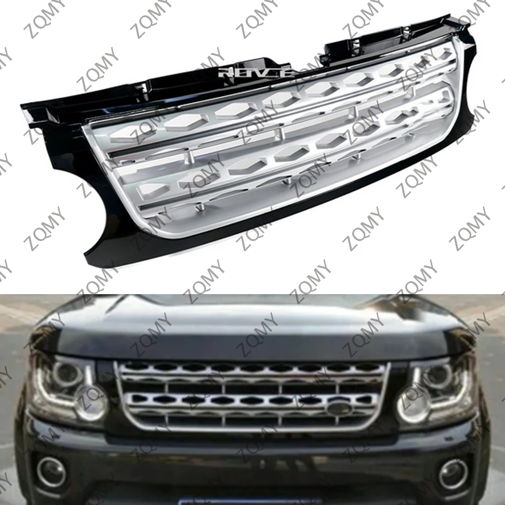 Parrilla Delantera para Land Rover LR4 Discovery 4 2014 2015 2016, Rejilla de Malla de Panal de Abeja, Plástico ABS