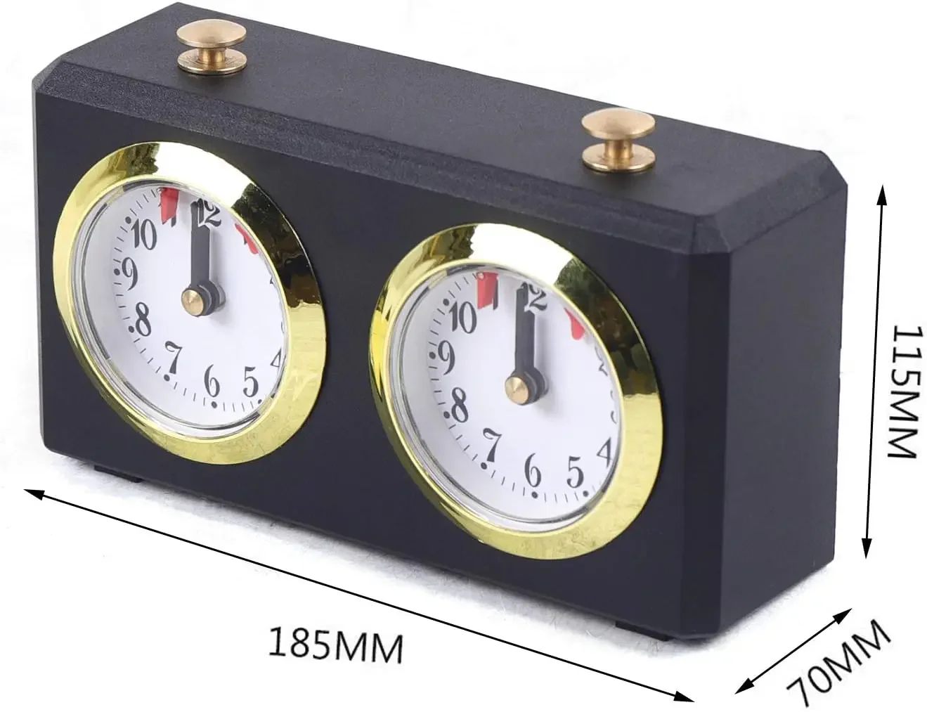 Chess Clock, Chess Timer,Professional Mechanical Chess Watch Timer, Retro Analog Chess Game Accessories go game