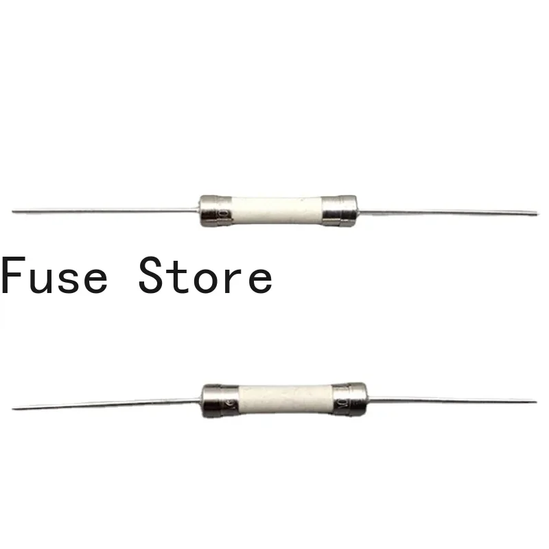 

10PCS 6*32 Explosion-proof Ceramic Fuse Tube With Lead Pin Slow T1A T2A T3A 250V