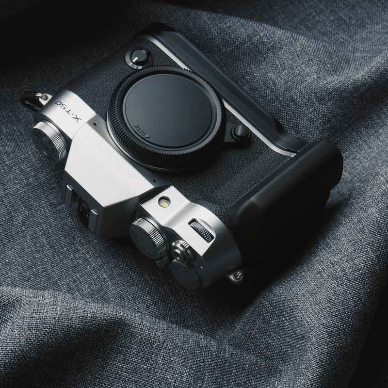 

For Fuji XT50 X-T50 Wooden Handle Grip L-Shaped Plate With Wooden Grip Camera Hand Grip Bracket XT50 Quick Release Plate