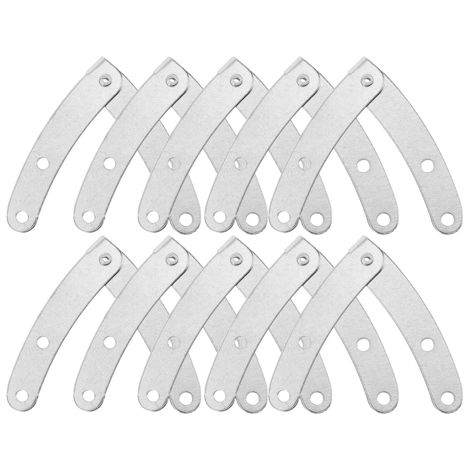 

10pcs Inner Hinge Accessories Heavy Duty Iron Full Buffer Rust Proof Strong For Box Lid Support Cupboard Door Damper Jewelry