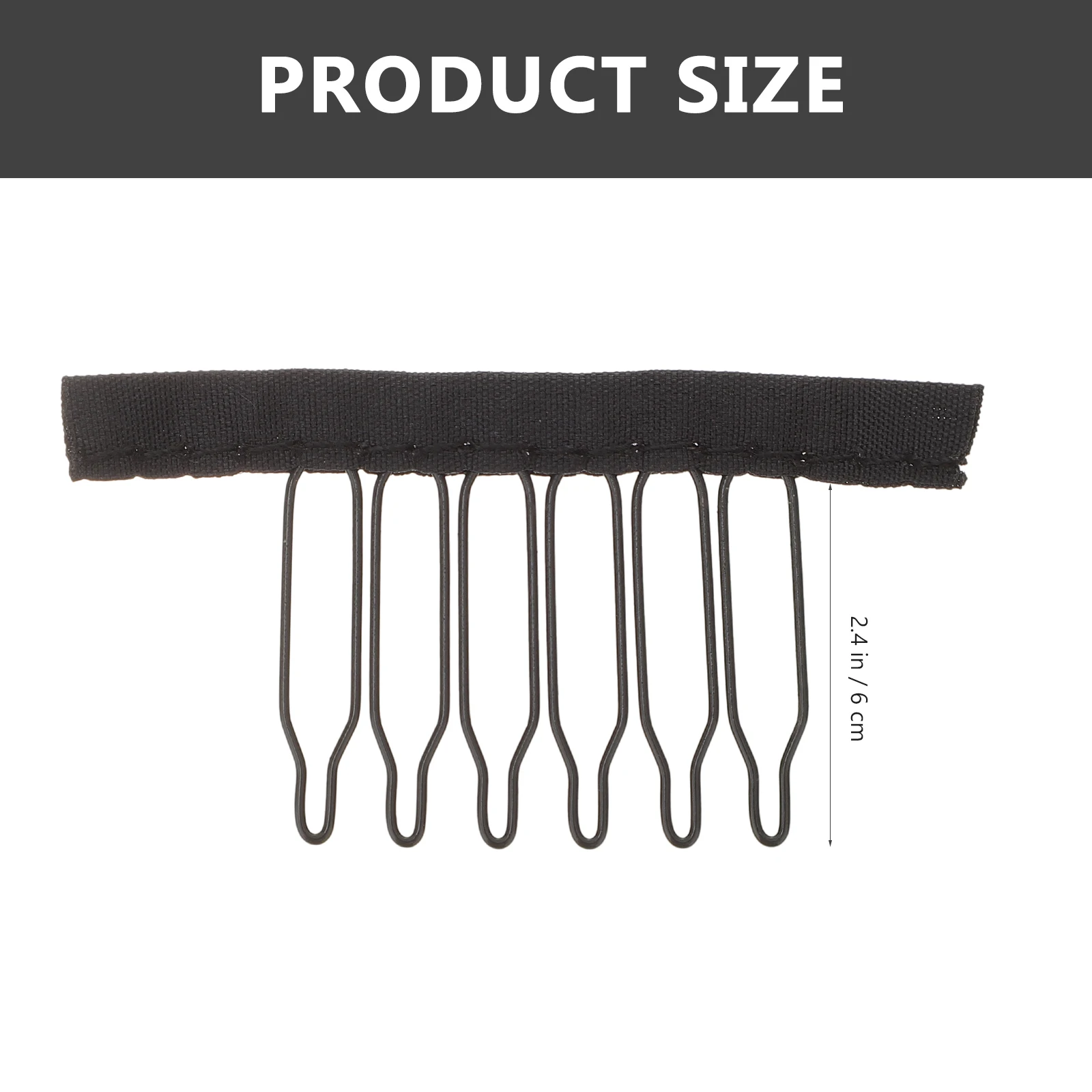 

20pcs Steel Claw Comb Accessories Teeth Clips Cap Button for Wigs Cloth Hair Extension Fix Fasten Professional Personal Use