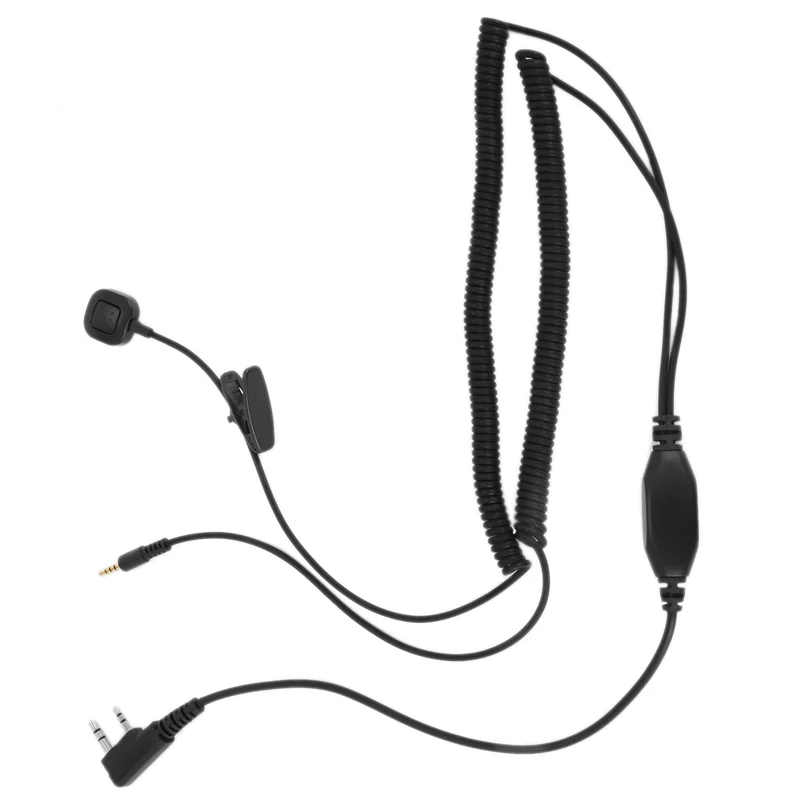 

4X V3 V6 V8 V1098a V5s Bluetooth Helmet Headset Special Connecting Cable For Kenwood Baofeng UV-5R UV-82 GT-3-[Y03A]