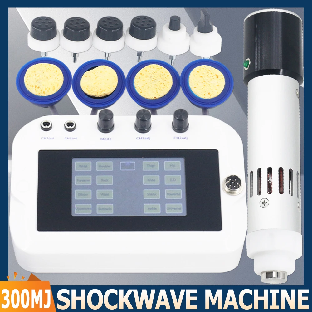 300MJ Shock Wave Therapy Machine EMS For Erectile Dysfunction ED Treatment Relieve Tendon Pain Professional Shockwave Massager