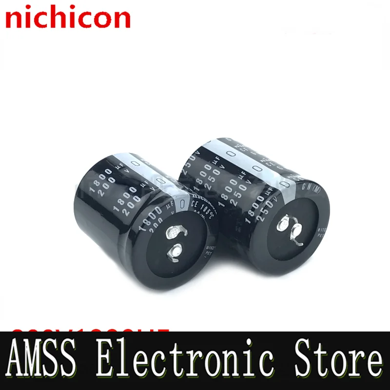 AMSS （1pcs）200v1800uf capacitor 250v1800uf nichicon 30X45/50 35X40/45/50.