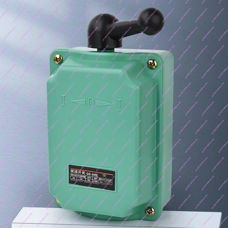 Waterproof Reversing Switch QS‑60A 3‑Phase Motor Forward‑Reverse Change‑Over Switch 220V 380V For Mixer Dough‑Kneading‑Machine