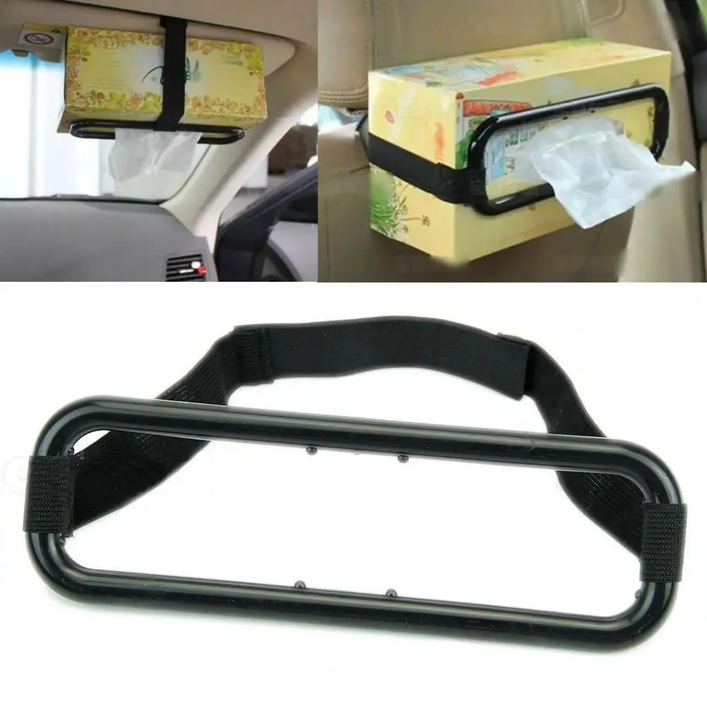 Tissue Doos Houder Opknoping Elastische Bandage Auto Zonneklep Tissue Box Houder Auto Interieur Opslag Decoratie Voor Auto Accessoires