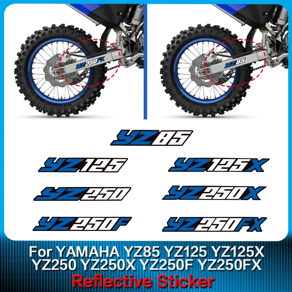 2 Pcs Motorcycle swing arm sticker graphic kit For YAMAHA YZ85 YZ125X YZ125F YZ250FX YZ250X YZ125 YZ250 paint protection decals