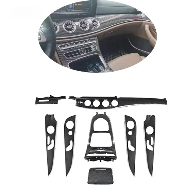 Automotive carbon fiber interior for Mercedes Benz E-Class W213 E63 AMG interior dashboard trim