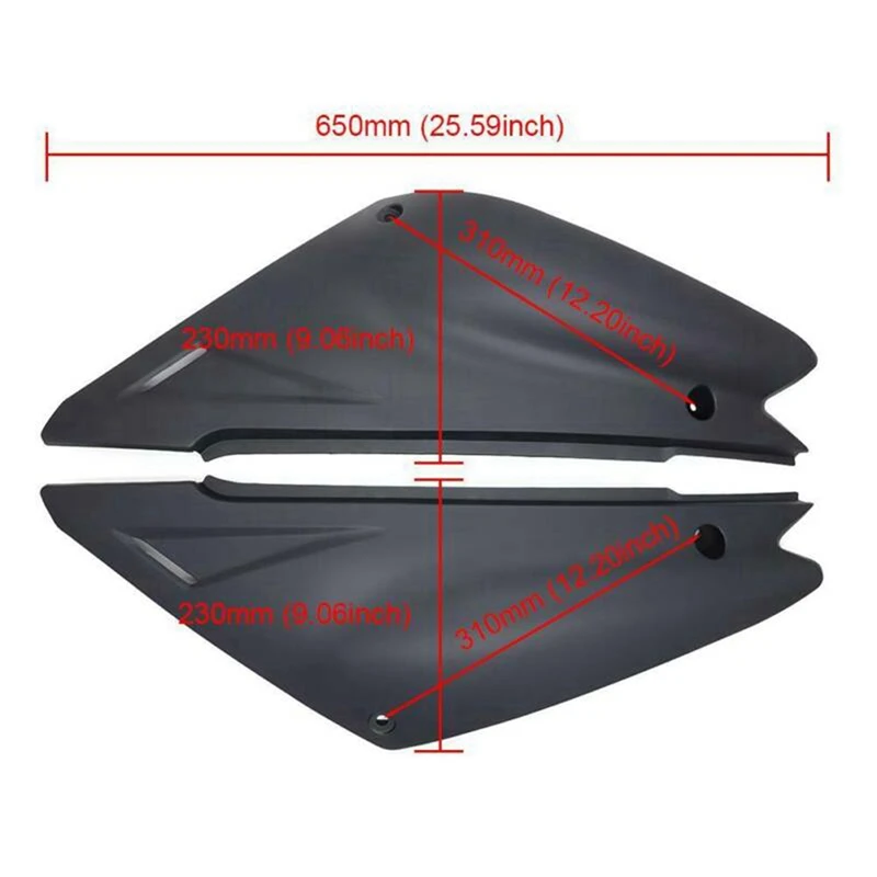 2X For Suzuki GXT200 DR200 Jinan Qingqi Tibetan Mastiff Qm200gy-B A Spillplate Three Generations Side Plate Fairing