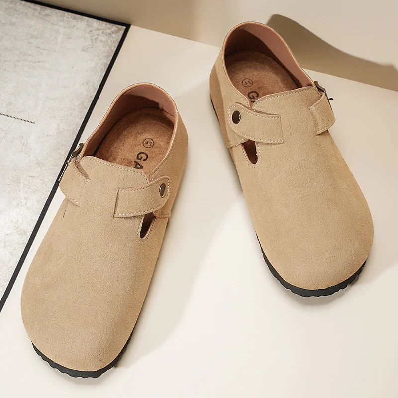 Casual Male Shoes Men Round Toe Flats Shoes Men Luxury Barefoot Harajuku Shoes Ankle Flat Platform Classic Italian Suede Shoes