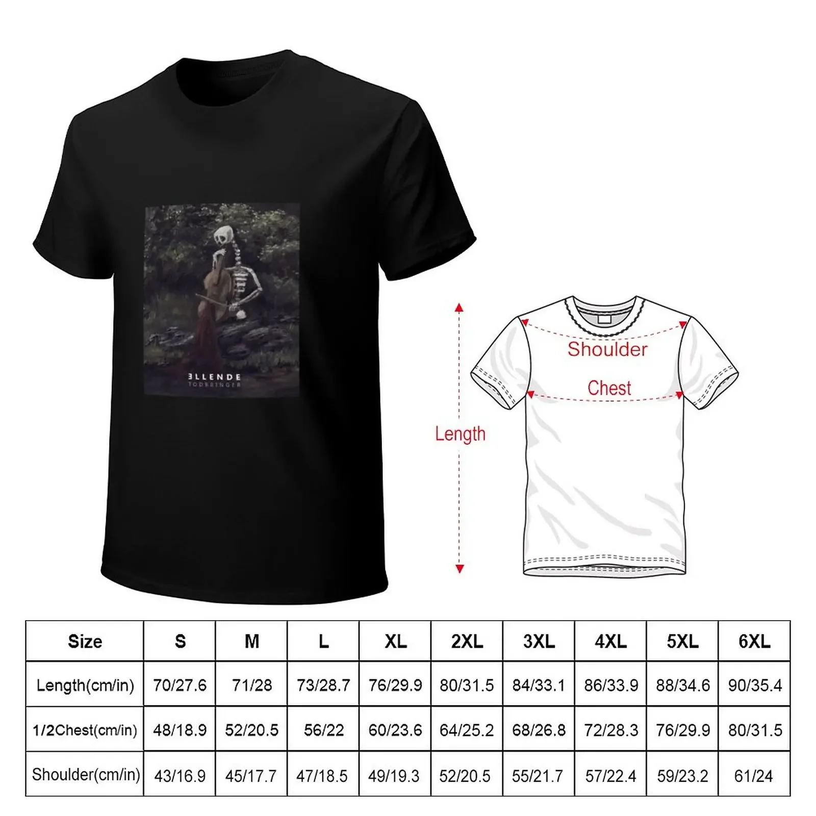 Ellende Band Black Metal ,Atmospheric Metal, Death Metal Heavy metal T-Shirt blacks Aesthetic clothing mens champion t shirts