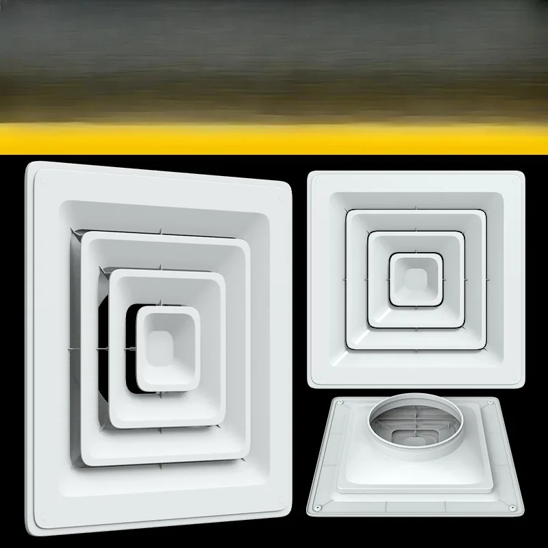 Diffuser, air conditioner fresh air outlet louvers ventilation anti-condensation dripping square diffusion trend