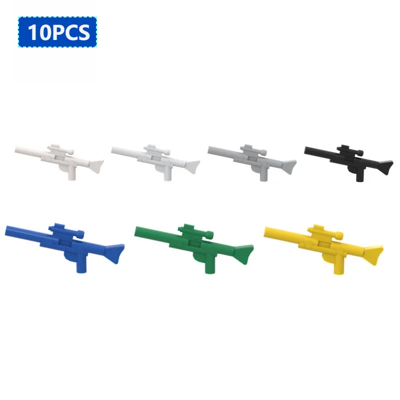 10pcs 57899 Laser Long Gun Sniper Rifle Special Brick  with Scope Building Block DIY Educational Toys Accessories