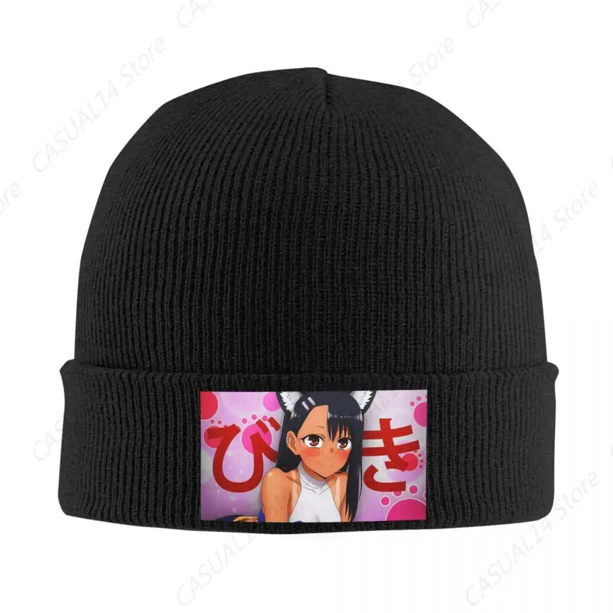 Anime New Don'T Toy With Me Miss Nagatoro Knitted Hat Warm Skullies Beanies Baseball Cap