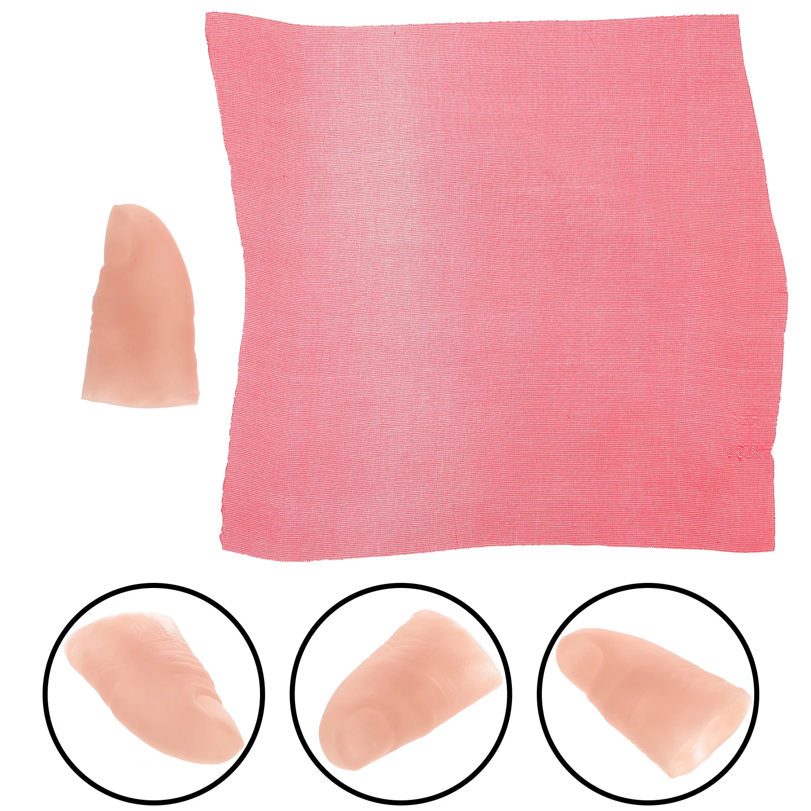 

Silk Scarf Props Fingers Novelty Toys Thumb Prank Fakethumb Child