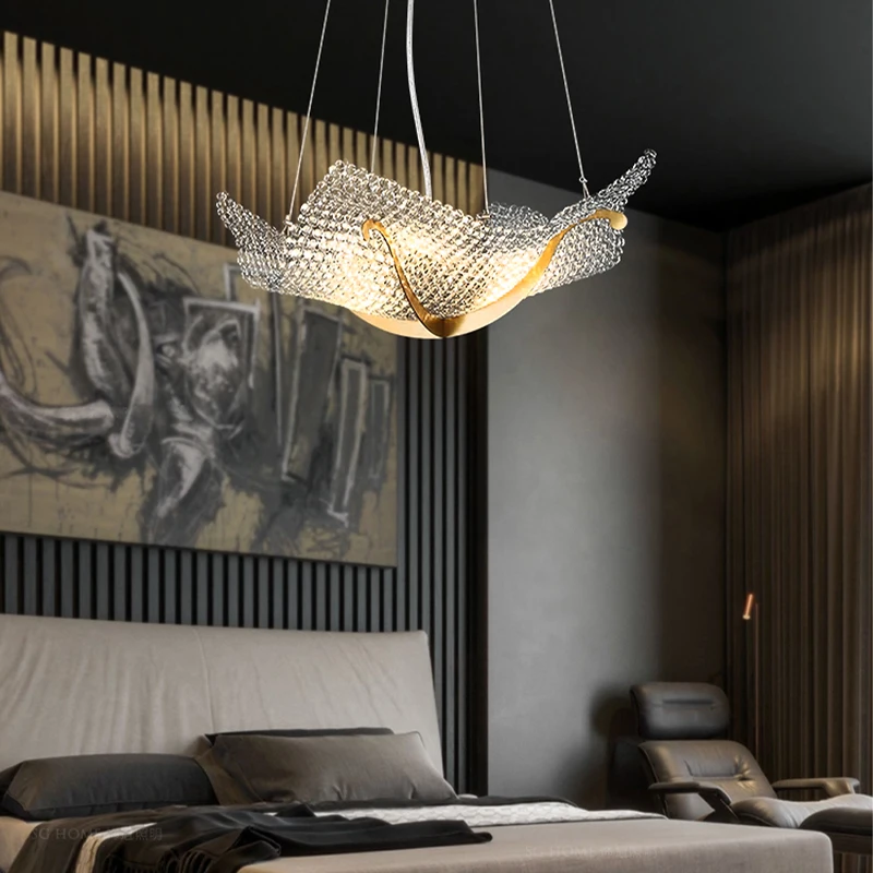 Luxury Crystal Pendant Lights New Modern Designer Lustres LED Hanging Light for Ceiling Indoor Home Decor Lamp for Living Room