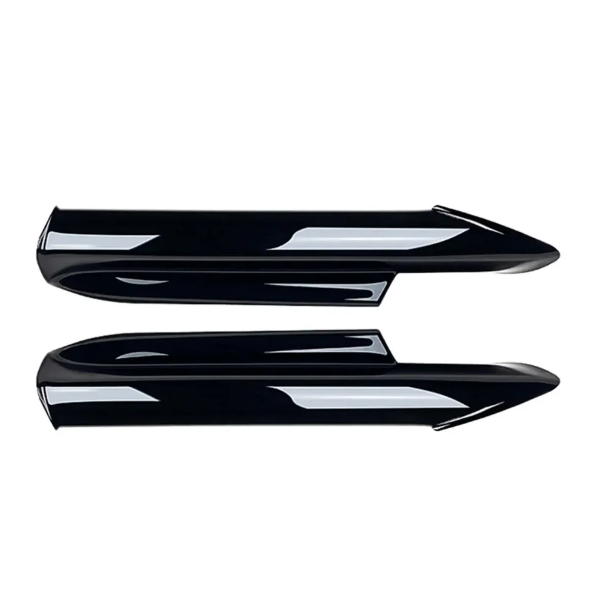 Pair Car Front Bumper Splitter Lip Canard Trim  For Bmw 3 Series E90 E91 M-Tech Sedan 4 Door 320i 330i 2005 2006 2007 2008 - view 4