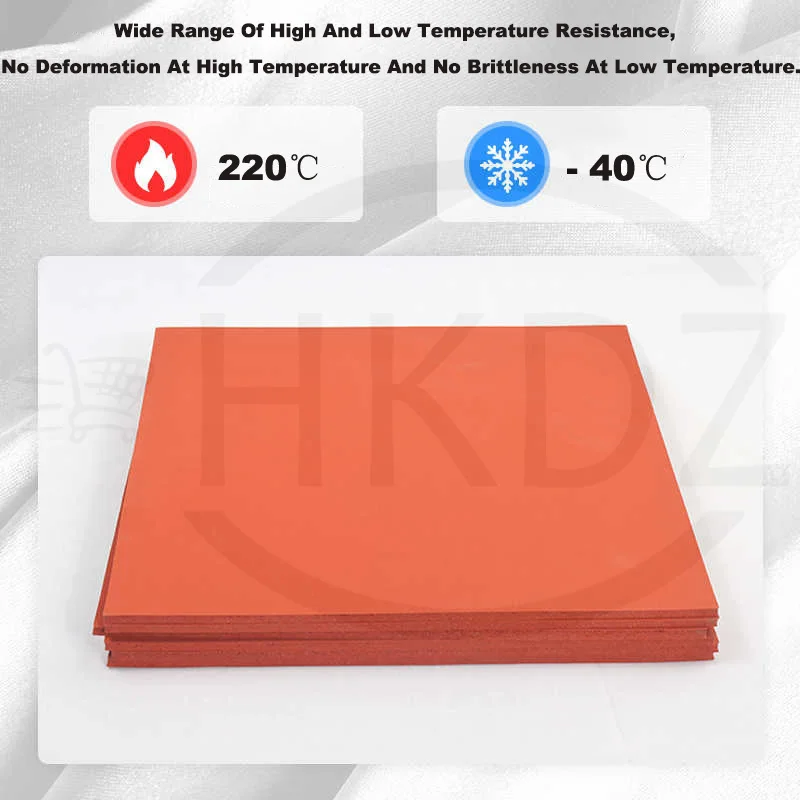 Red Silicone Foam Mat Laminating Machine Soft Sponge Foam Pressing Board High Temperature Resistant Pads Plate