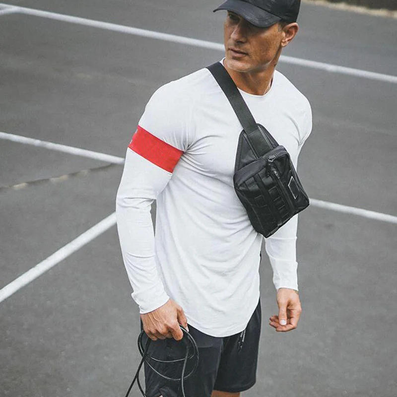 Plain Men's Long Sleeve Running Shirts Quick Dry Workout T Shirts Athletic T-Shirts Mesh Lightweight Soft Fishing Tee Tops