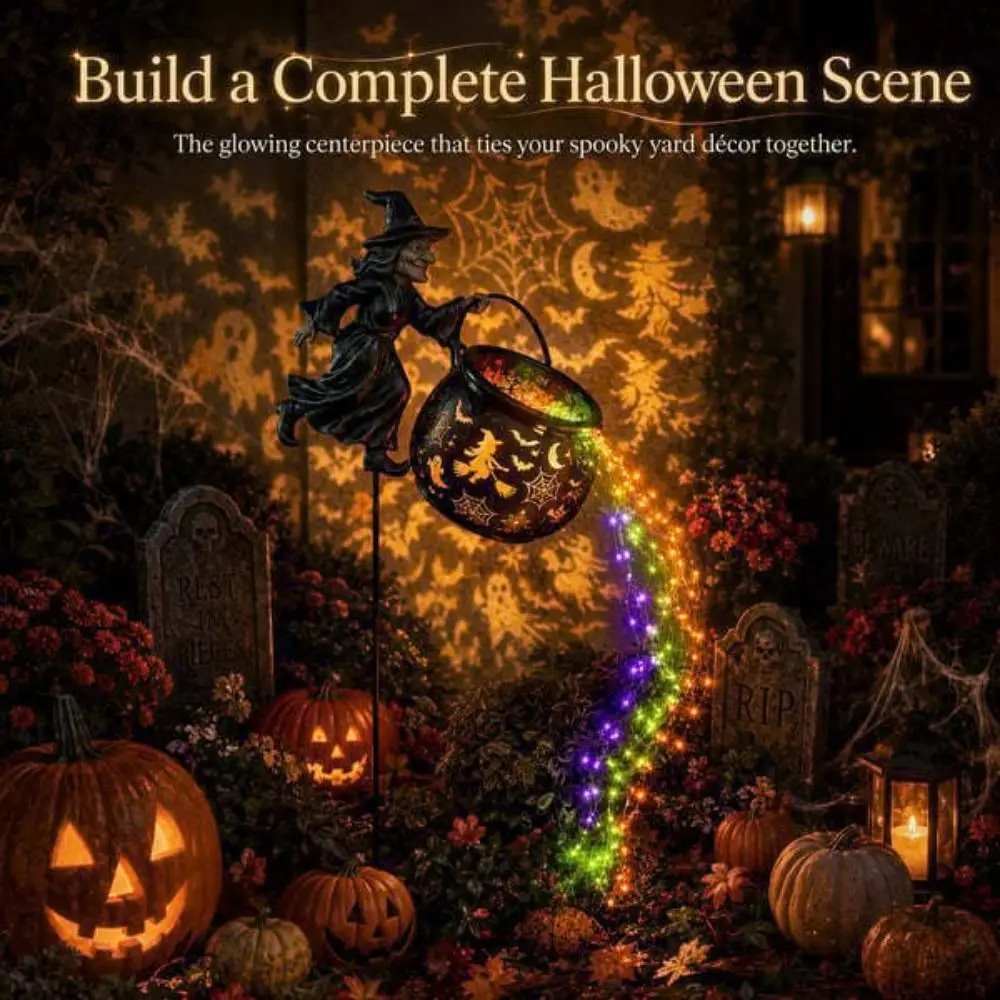 flying-witch-led-witch-cauldron-light-flowing-colorful-witch-light-stake-hollow-cauldron-stake-light-farm-backyard